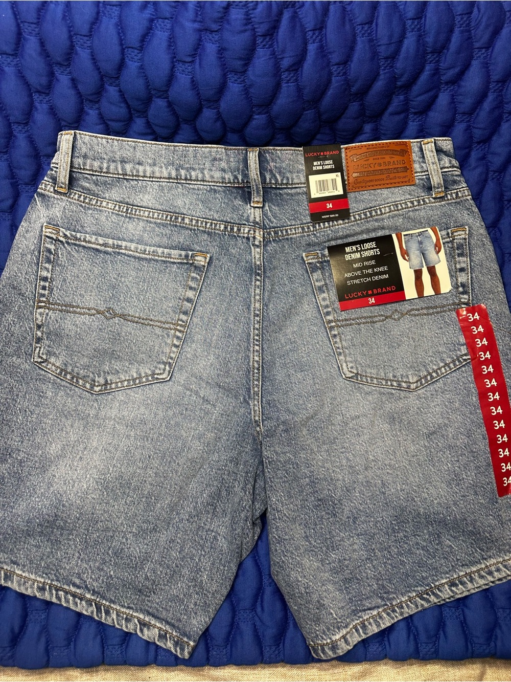 Lucky Brand Men’s Light Wash Denim Shorts - Blue